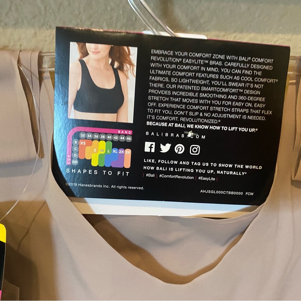 ✨ SALE NWT Wirefree Lined Comfort Bra in Modest Pink - Picture 11 of 11
